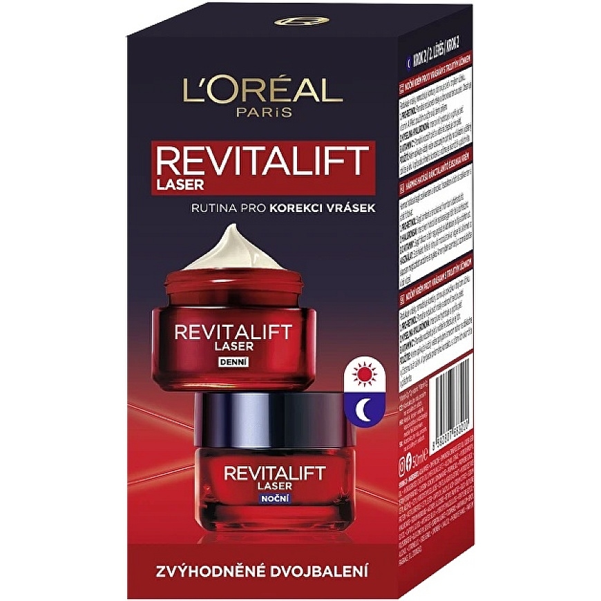 L`Oreal Revitalift lāzera sejas krēma dāvanu