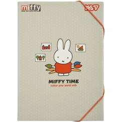 Dėžutė-dėklas dokumentams, sąsiuviniams Yes Miffy A4, su gumele