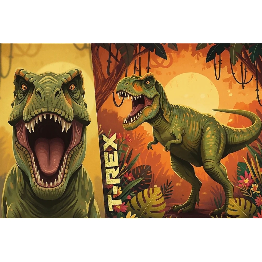 Trefl Puzzle 1000 pcs - T-Rex – 2