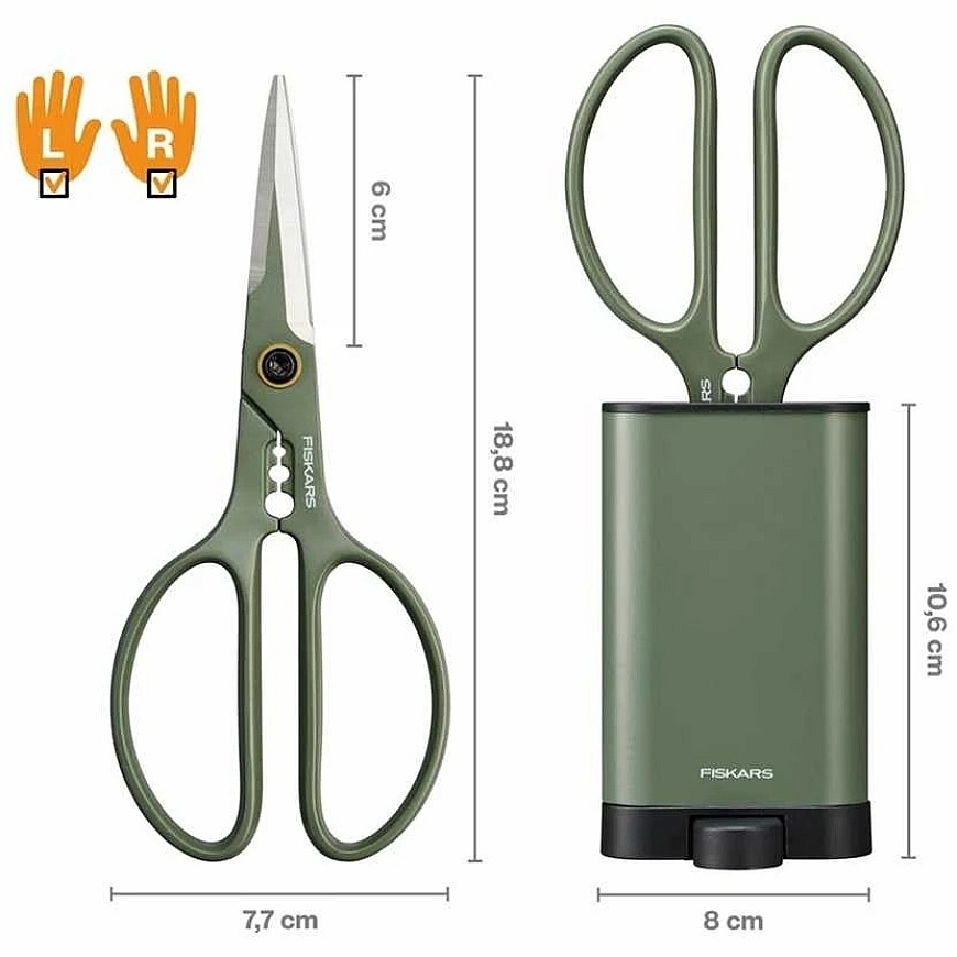 FISKARS plant care set – scissors + case – 5