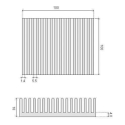 Оem радиатор RAD35 100x100x18мм Оem радиатор RAD35 100x100x18мм