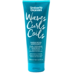 Шампунь для волос Умберто Джаннини Waves Curls Coils Defining & Moisturising, 250 мл