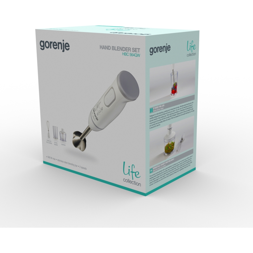Gorenje HBC564QW 0.5 L Immersion blender 500 W White – 2