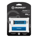 Kingston Technology IronKey Keypad 200 USB-muisti 256 GB USB A-tyyppi 3.2 Gen 1 (3.1 Gen 1) Sininen Kingston Technology IronKey Keypad 200 USB-muisti 256 GB USB A-tyyppi 3.2 Gen 1 (3.1 Gen 1) Sininen