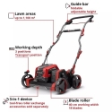 Cordless Scarifier EINHELL GP-SC 36/40 Li BL-Solo, Black, Red
