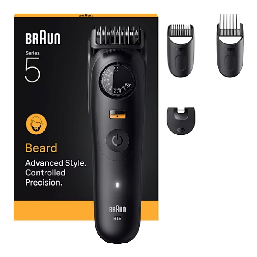 Braun BeardTrimmer 9 BT5520 beard trimmer Battery 40 2 cm Wet & Dry Black