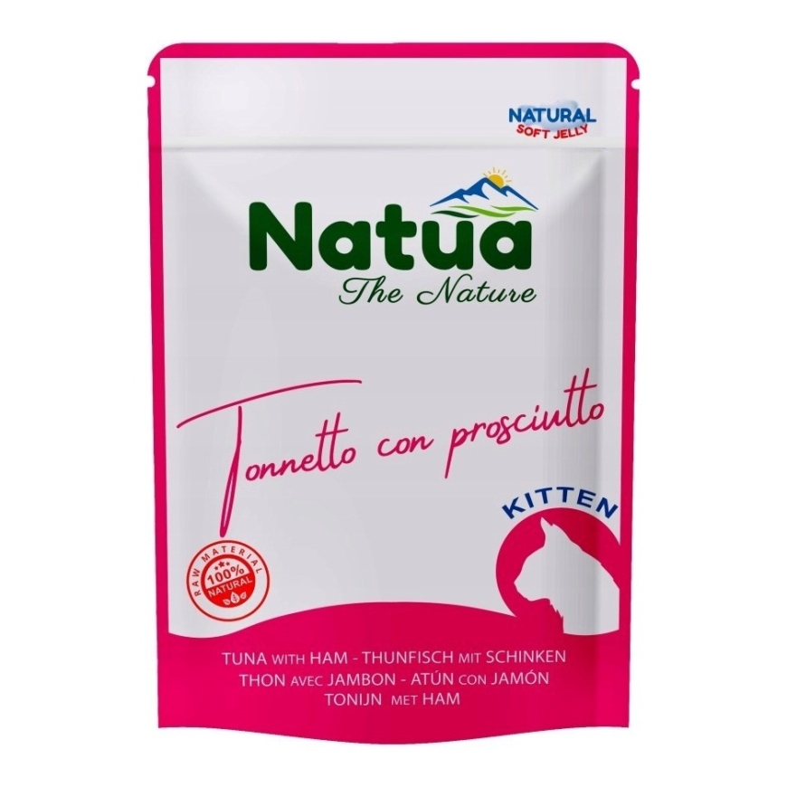 NATUA kaķēnu tunča ar šķiņķi -