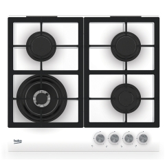Beko HILW 64225 SW Valkoinen Kiinteä 60 cm Kaasuliesi 4 alue(tta)