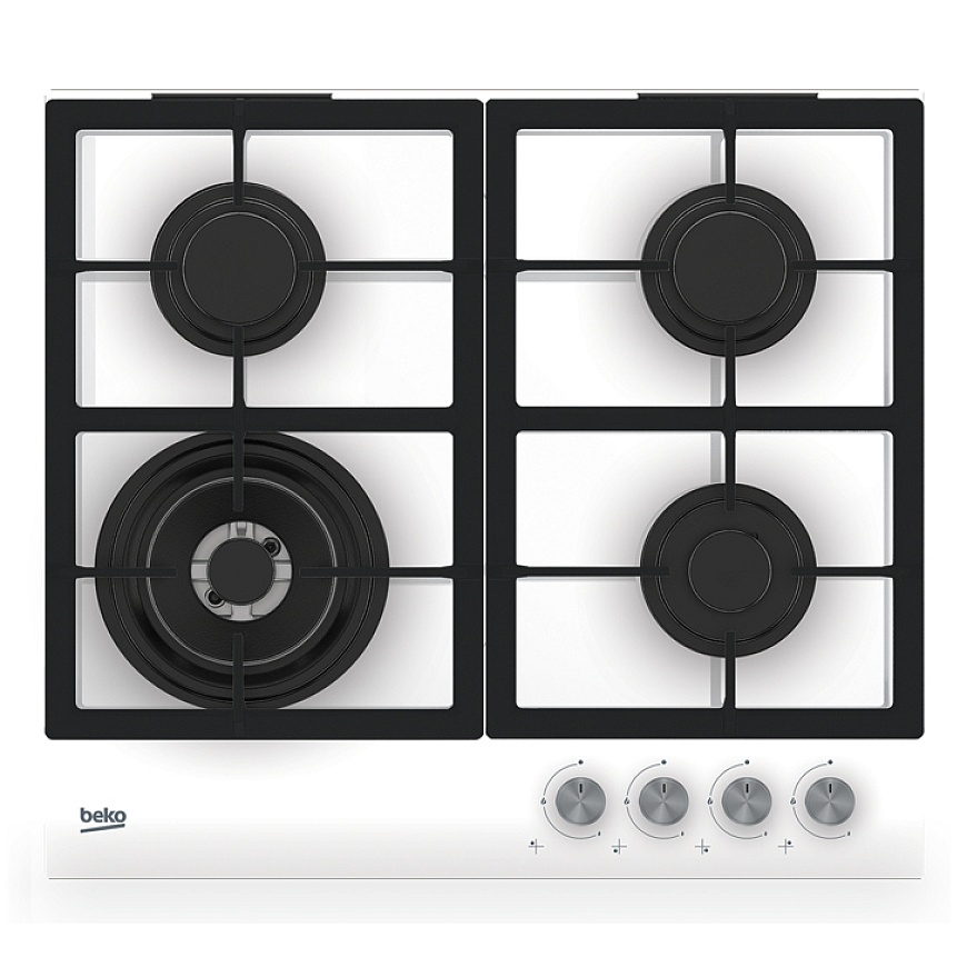 Beko HILW 64225 SW Balta Įmontuoti 60 cm Dujinė 4 zone(s)