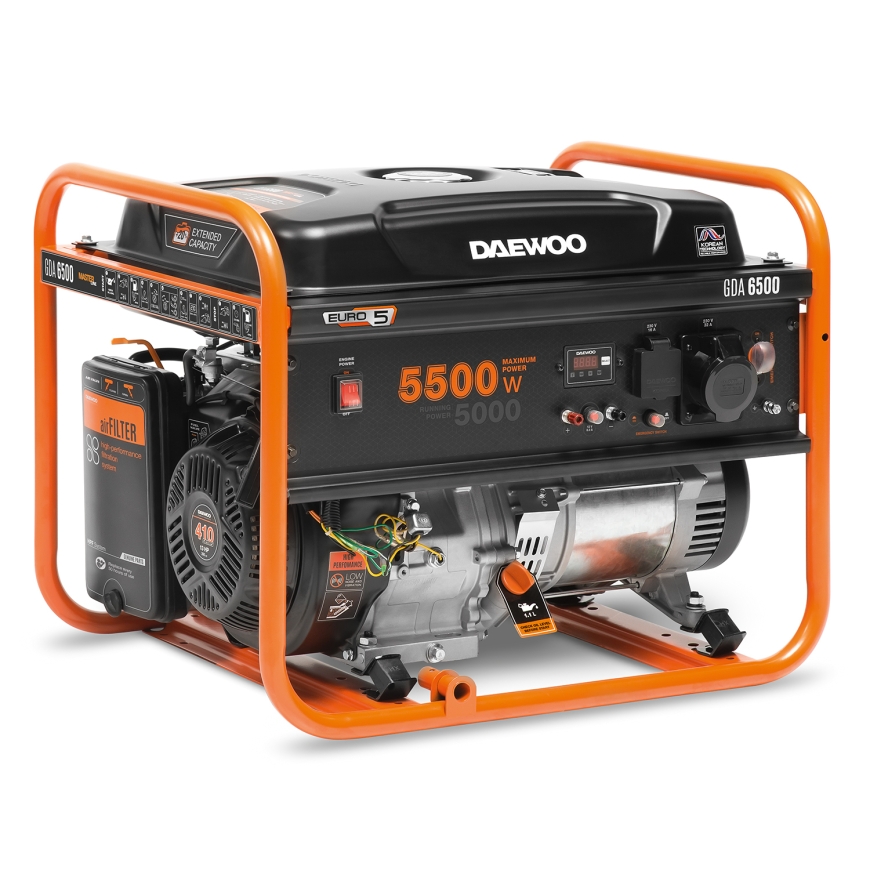 Daewoo GDA 6500 degvielas ģnerators 5000