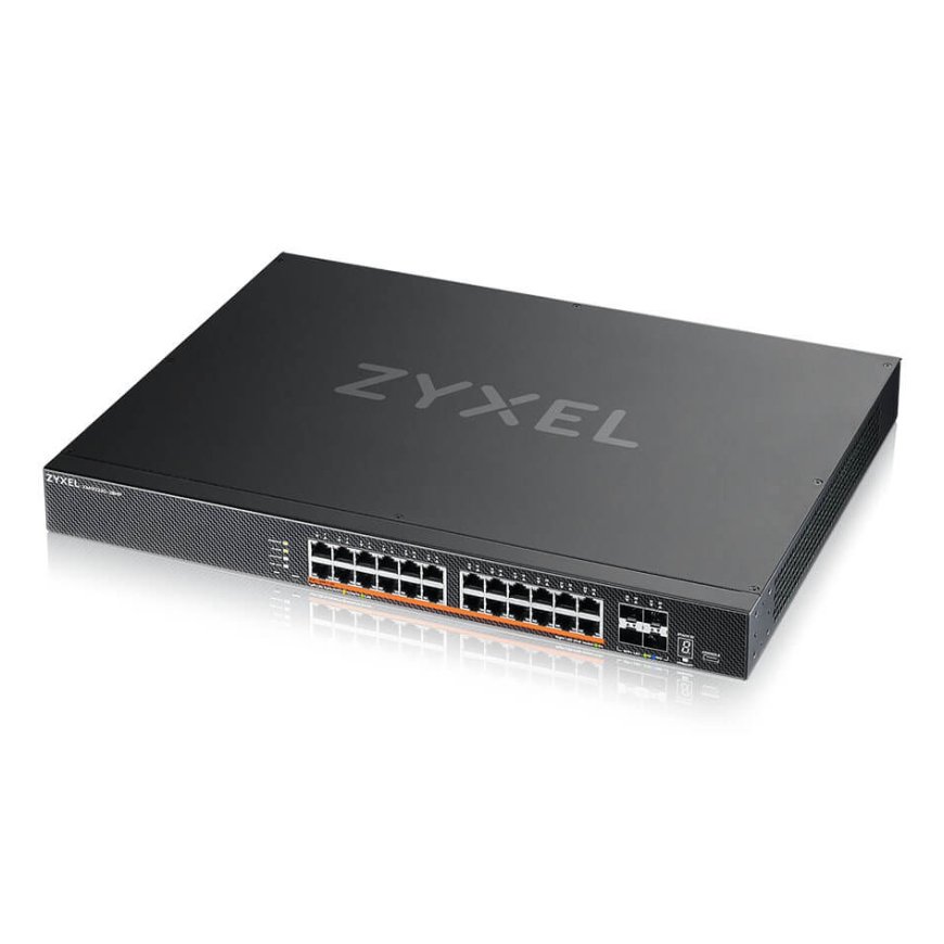 Zyxel XMG2230-28HP Vadīts L2/L3 2.5G Ethernet (100/1000/2500) Power over Ethernet (PoE) 1U Melns