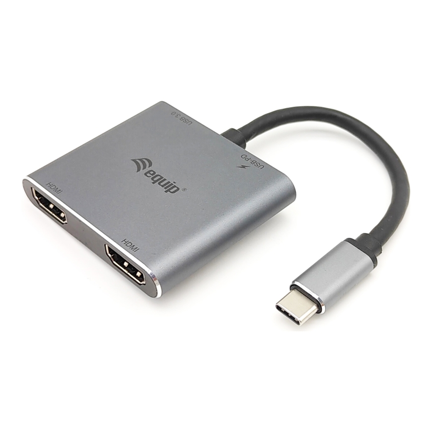 Equip USB-C 4 in 1 Dual HDMI Adapter