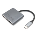 Equip 133484 knyginių kompiuterių dokas / jungčių replikatorius USB 3.2 Gen 1 (3.1 Gen 1) Type-C Sidabras Equip 133484 knyginių kompiuterių dokas / jungčių replikatorius USB 3.2 Gen 1 (3.1 Gen 1) Type-C Sidabras