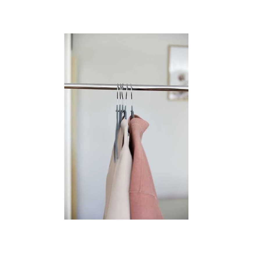 20 thin hanger set ALESSIA WENKO, 21.5 x 41 cm, gray – 3
