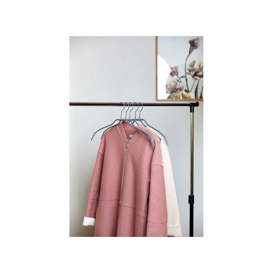 20 thin hanger set ALESSIA WENKO, 21.5 x 41 cm, gray – 4