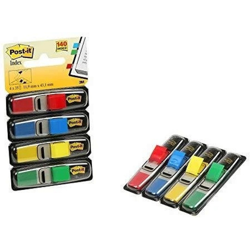 3M Post-it Sticky Notes, removable, 11.9 x 43.1 mm, 4 colors – 3