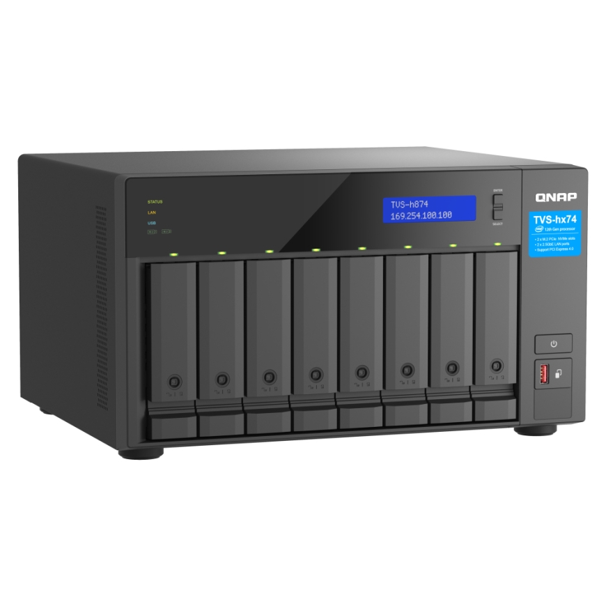 QNAP TVS-h874X NAS Tower Intel® Core™ i9 64 GB DDR4 0 TB QuTS hero Must – 3