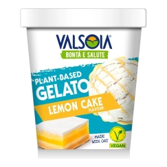 VALSOIA Edible Ice Cream, with Oats, Lemon Pie Flavor, 300g