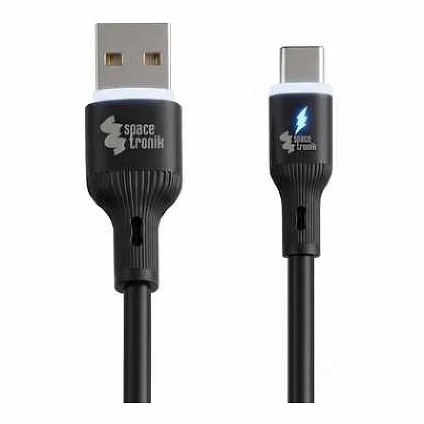 Spacetronik USB2.0 A-C LED kabelis