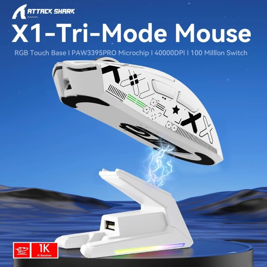 ATTACK SHARK X3 Wireless Gaming Mouse | Black – 5