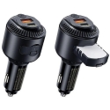 REMAX AUTOMAATTINEN LATAUSLAITE YATOY-SARJA HAJUSTEELLA 60W PD QC RCC353 1xUSB + 1xUSB-C Musta REMAX AUTOMAATTINEN LATAUSLAITE YATOY-SARJA HAJUSTEELLA 60W PD QC RCC353 1xUSB + 1xUSB-C Musta