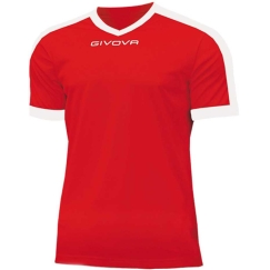 Givova Revolution Interlock T-särk punane-valge MAC04 1203 (2XS)