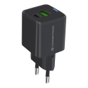 Conceptronic 2-Port 33W GaN USB PD Charger with 3-in-1 Charging Cable, USB-C x 1, USB-A x 1, QC 3.0, PPS Conceptronic 2-Port 33W GaN USB PD Charger with 3-in-1 Charging Cable, USB-C x 1, USB-A x 1, QC 3.0, PPS