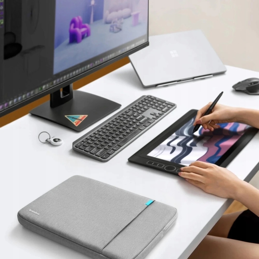 tomtoc macbook pro – 14 collu, tumši pelēks – 2