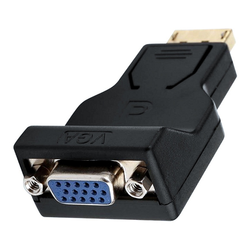 i-tec DP2VGAADA kabelių lizdinio / kištukinio jungčių tipo keitiklis DisplayPort VGA Juoda