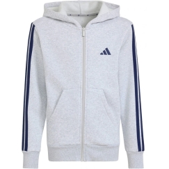 Adidaksen Essentials Full-Zip Huppari lapsille vaaleanharmaa KQ9050 (152 cm)