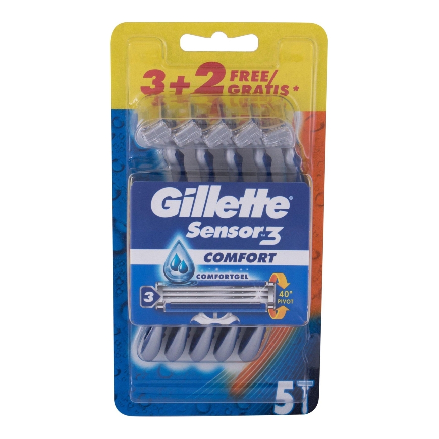 Gillette Sensor3 Comfort vienreizējās lietošanas skuvekļi