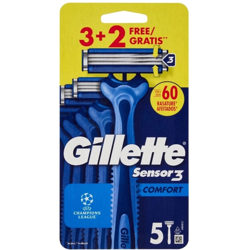 Gillette Sensor3 Comfort disposable razors 5pcs – 2