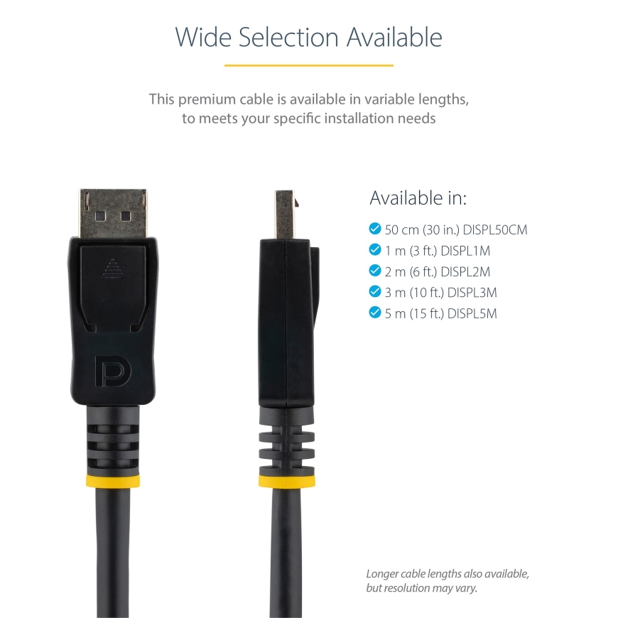StarTech.com DISPL2M DisplayPort-kaapeli 2 m Musta – 4