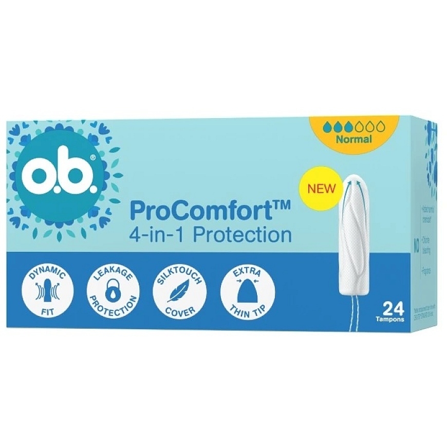 O.B. „ProComfort™ Normal“ tampoonid, 24 tk.