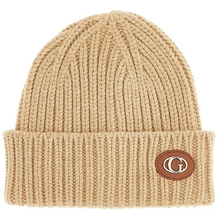 Guess Sieviešu adīta cepure AW5638POL01-BEI