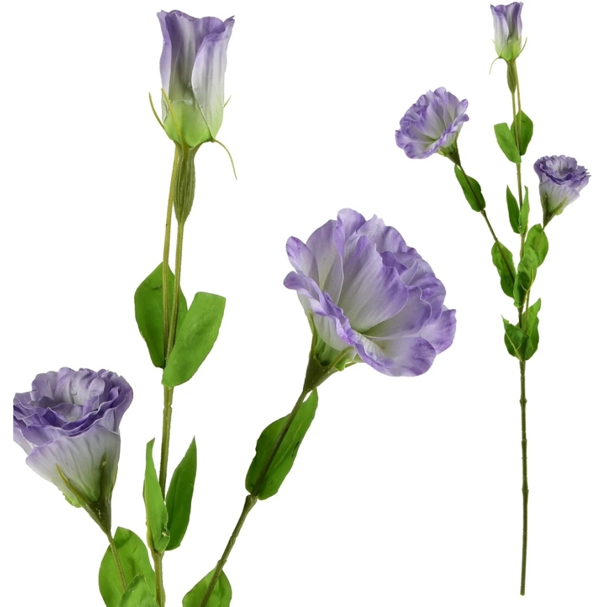 Mondex Since 1986 VIRIDIS Artificial Flower Eustoma 70cm Rubberized