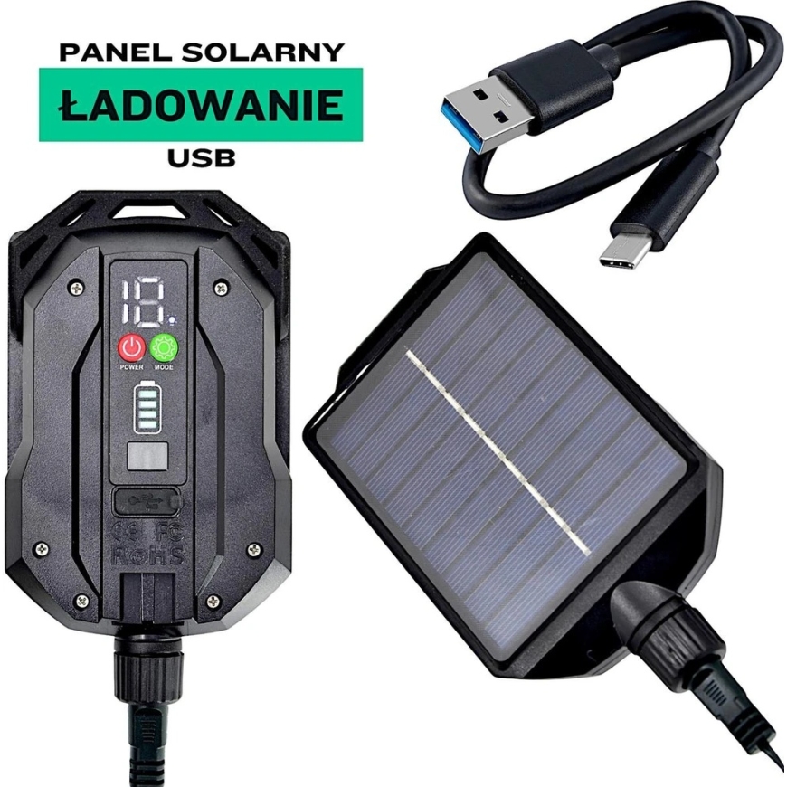 KOOPMAN SOLAR LIGHT CHAIN 240 LED 13 FUNCTIONS USB MULTICOLOR – 3