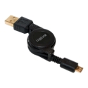 LogiLink CU0090 USB-kaapeli USB 2.0 0,75 m USB A Micro-USB B Musta