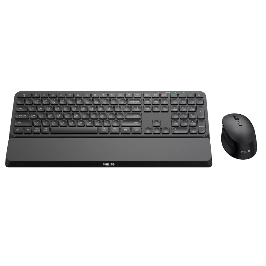 Philips 6000 series SPT6607B/00 klaviatūra Pelė įskaityta RD belaidis ryšys + „Bluetooth“ Anglų (JAV) Juoda – 4