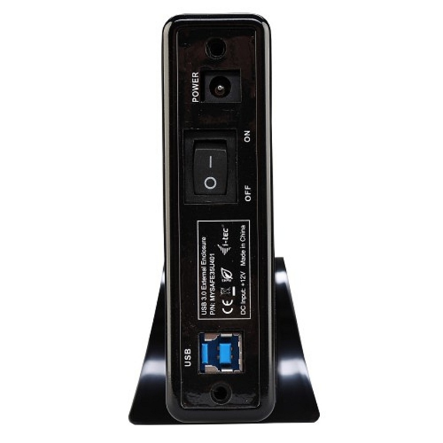 i-tec MYSAFE35U401 kõvakettaboks Must, Metallik 3.5" – 3