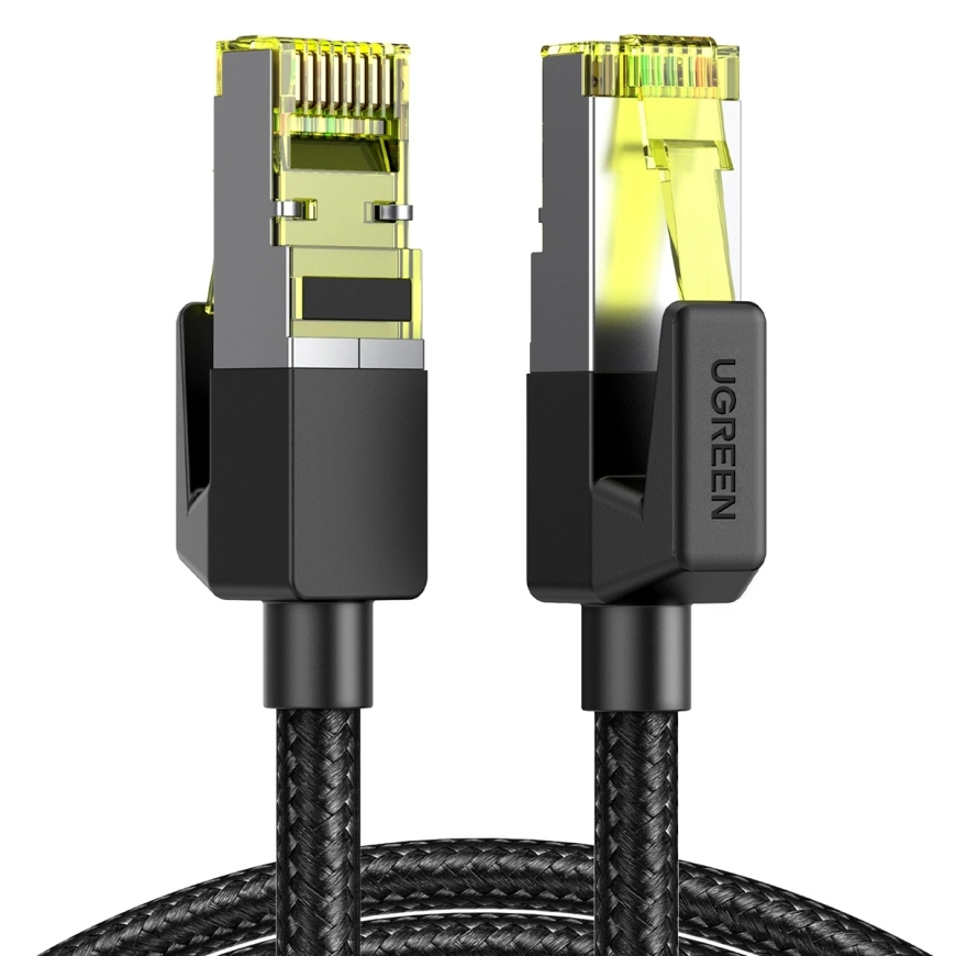 UGREEN NW150 Cat 7 F / FTP Braid Ethernet RJ45 Cable 1m (black)
