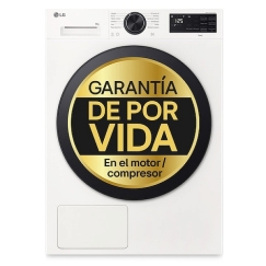 LG RHX5009TLB tumble dryer Freestanding Front-load 9 kg White