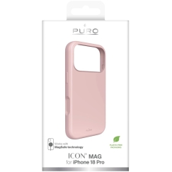 Dēklis Apple iPhone 18 Pro Cover "ICON" Magsafe by Puro Rozā