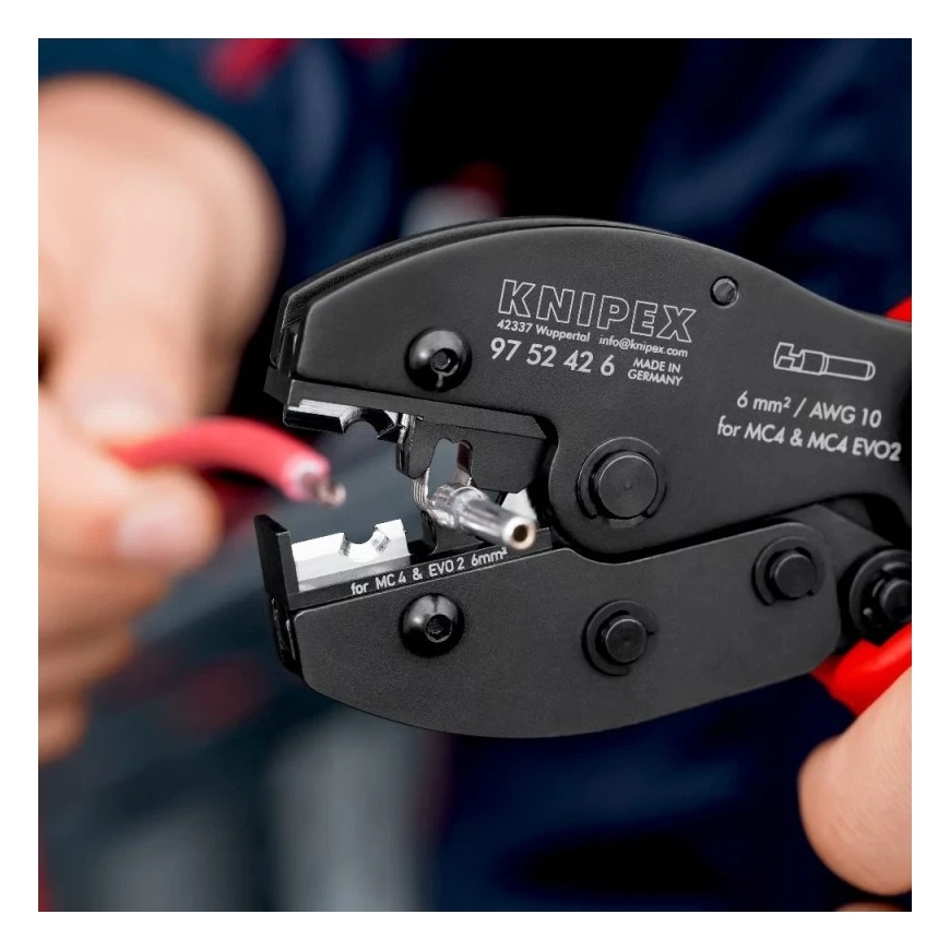 KNIPEX MC4/MC4 Evo2 Crimping Pliers – 3