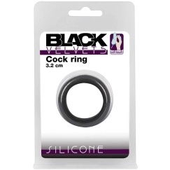 Juodas Velvets Cock Ring 3.2 cm