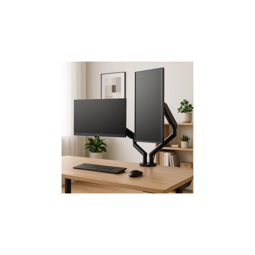 Spacetronik Spring Holder for 2 Monitors 13-36" SPAF120B – 2