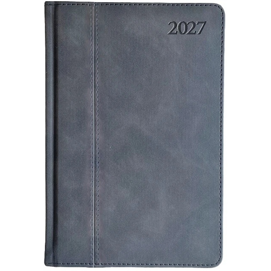 Fat Kalendorius PREMIER PLUS 2027, PU, A5, musta LT – 4