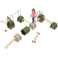CLASSIC WORLD EDU obstacle course XXL multifunctional motor skills playground