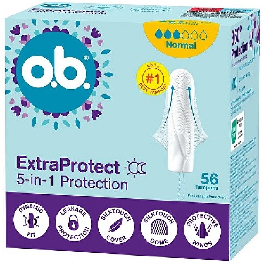 O.B. ExtraProtect parastais tampons 56gab.