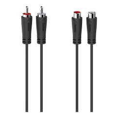 Hama 00205259 audio cable 1.5 m 2 x RCA Black